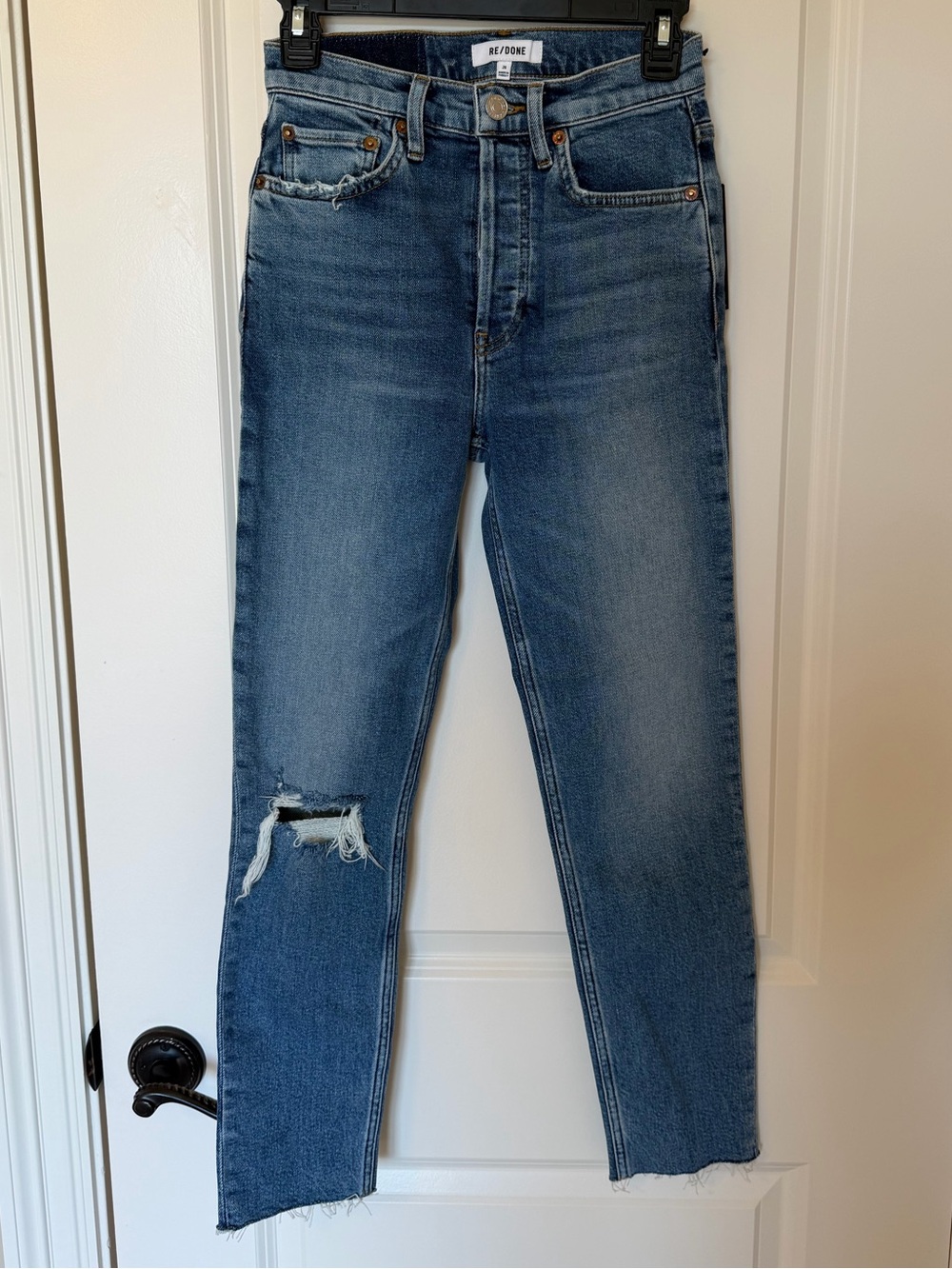 Re/Done 90s High Rise Ankle Crop Jean